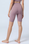 Light Pink High Waist Tummy Control Active Shorts