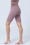 Light Pink High Waist Tummy Control Active Shorts