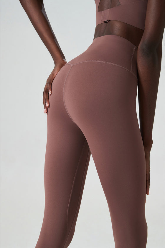 Rose Tan Seamless High Waist Active Leggings