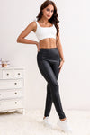 LA Society Black Faux Leather Skinny Leggings